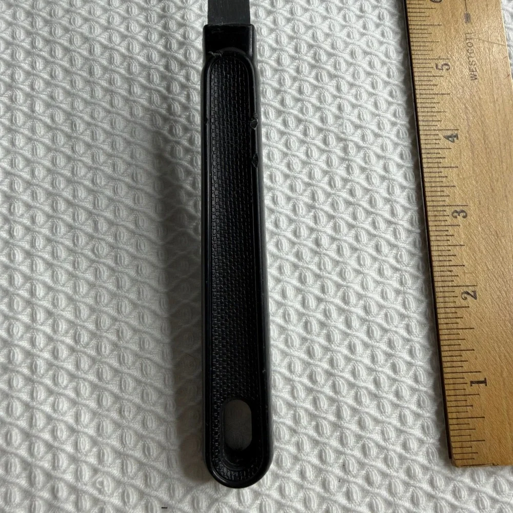 Ekco USA Vintage Wide Slotted Spatula Black Nylon Stainless Steel Turner Flipper